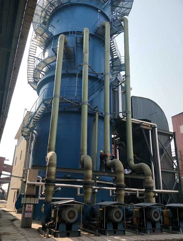 玻璃鋼噴淋塔外循環(huán)管 玻璃鋼噴淋塔外循環(huán)管